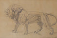 Load image into Gallery viewer, Art School Drawing of Lion Sculpture From Sweden