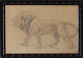 Load image into Gallery viewer, Art School Drawing of Lion Sculpture From Sweden