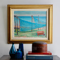 Load image into Gallery viewer, Oil Painting Vintage Mid Century From Sweden By Hellsing 1964