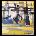 Load image into Gallery viewer, Mid Century Abstract Oil Painting