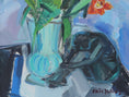 Load image into Gallery viewer, Framed Mid Century Oil Painting by Listed Artist Eric Julius Sweden