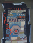 Load image into Gallery viewer, Mid Century Abstract Oil Painting By Owe Persson Sweden