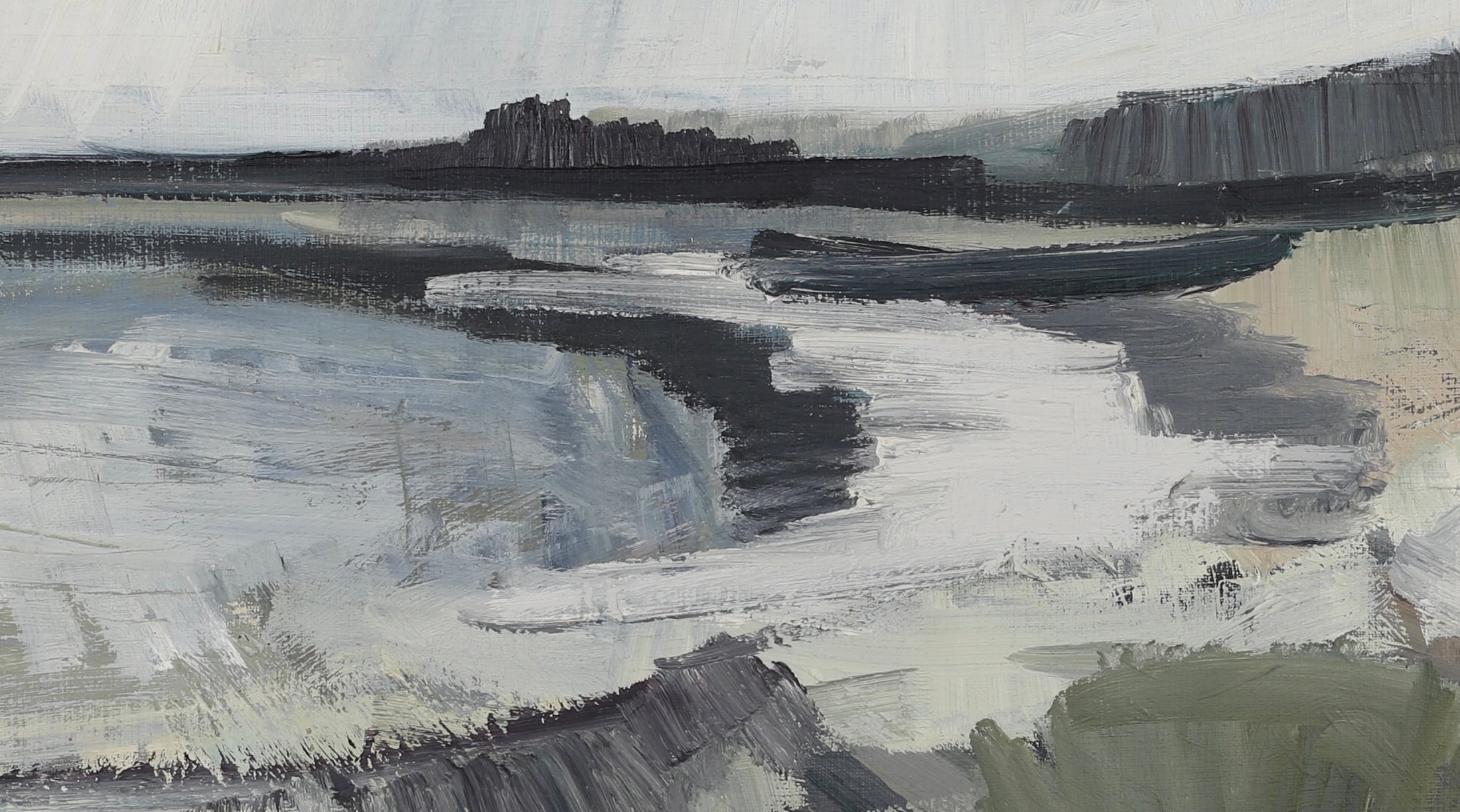 Mid Century Oil Painting By A Erwö Sweden