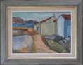 Load image into Gallery viewer, Vintage Art Room Original Seascape Oil Painting From Sweden