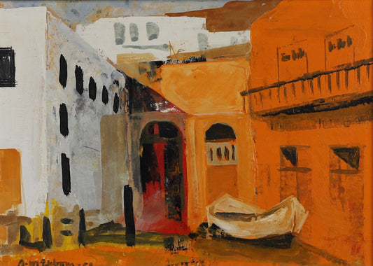 Mid Century Vintage Oil Painting By AM Ekbom Sweden