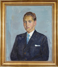 Load image into Gallery viewer, Mid Century Original Portrait Oil Painting From Sweden