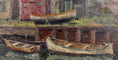 Load image into Gallery viewer, Mid Century Coastal Oil Painting from Sweden By G Berlin