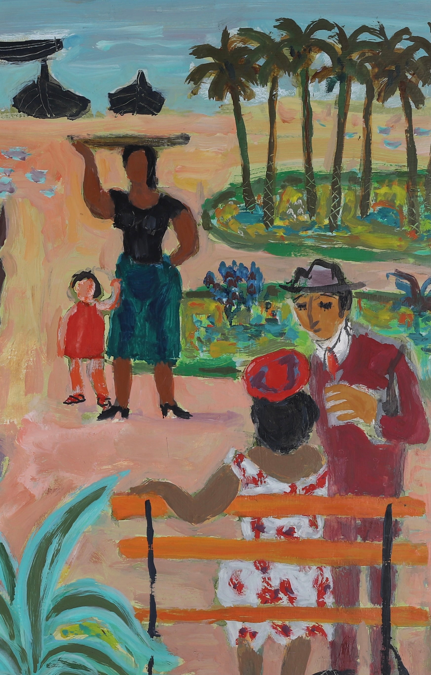 Mid Century Original Cityscape By G Karlmark Sweden