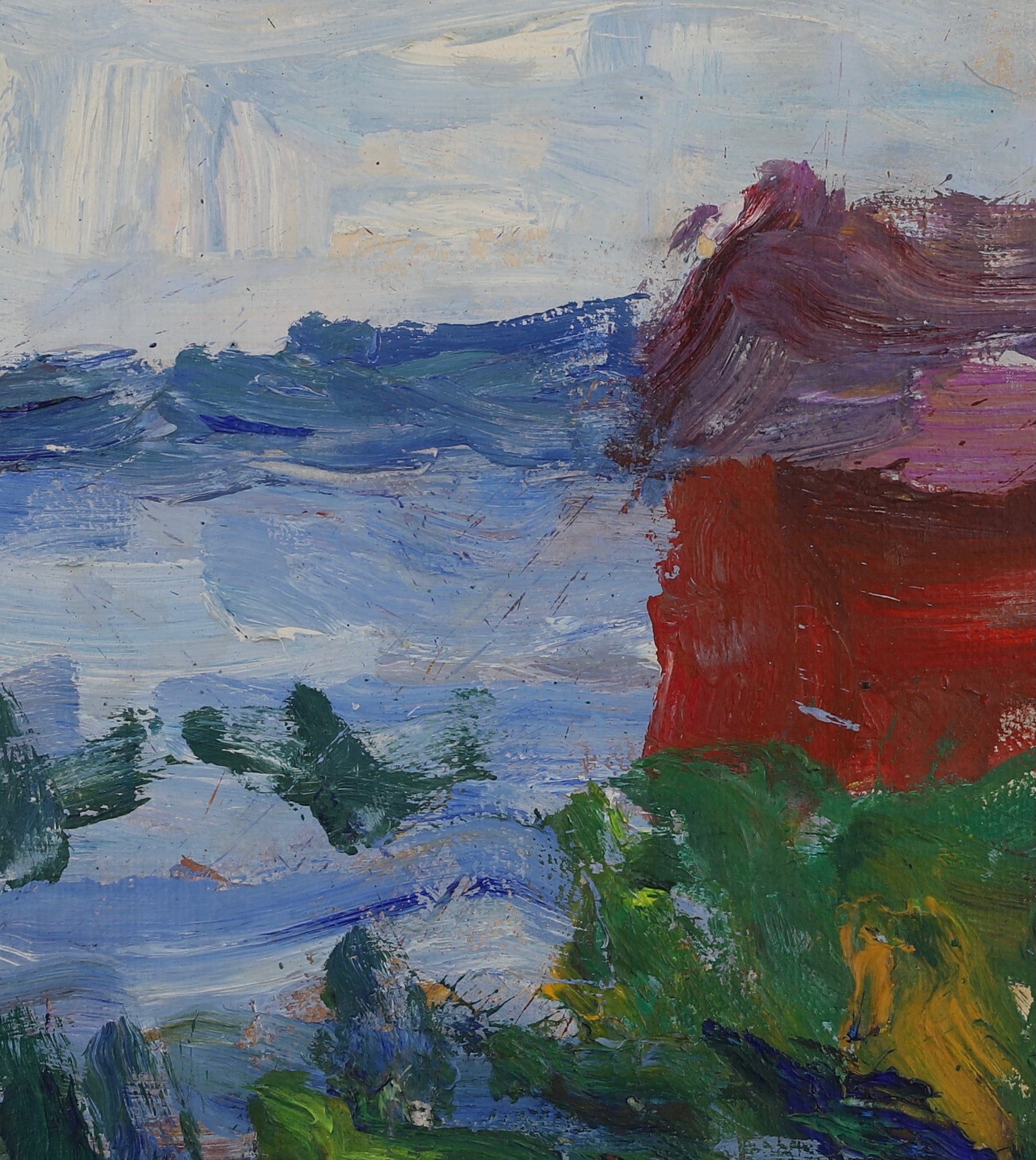 Striking Vintage Seascape Oil Painting T Dahlö Sweden