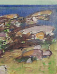Load image into Gallery viewer, Vintage Mid Century Landscape Oil Painting By I Wiede Sweden