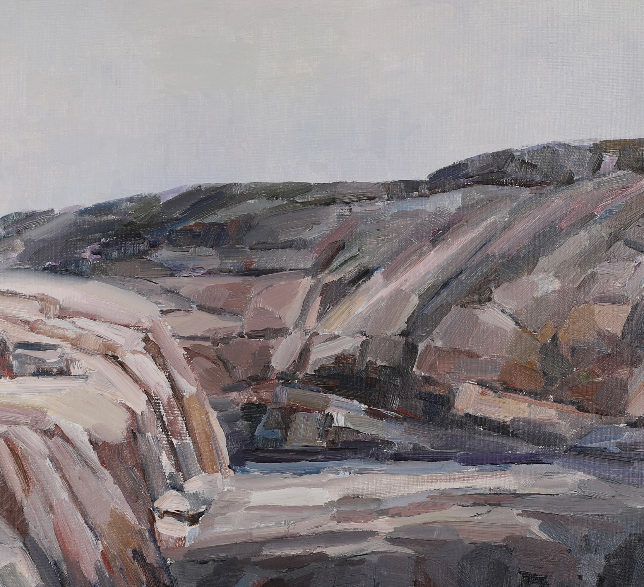 Mid Century Original Oil Painting By R Eringstam Sweden