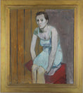 Load image into Gallery viewer, Mid Century Original Portrait Oil Painting L Reis From Sweden