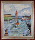 Load image into Gallery viewer, Mid Century Original Oil Painting From Sweden From 1958