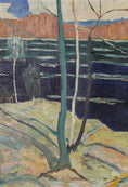 Load image into Gallery viewer, Mid Century Original Landscape Oil Painting From Sweden