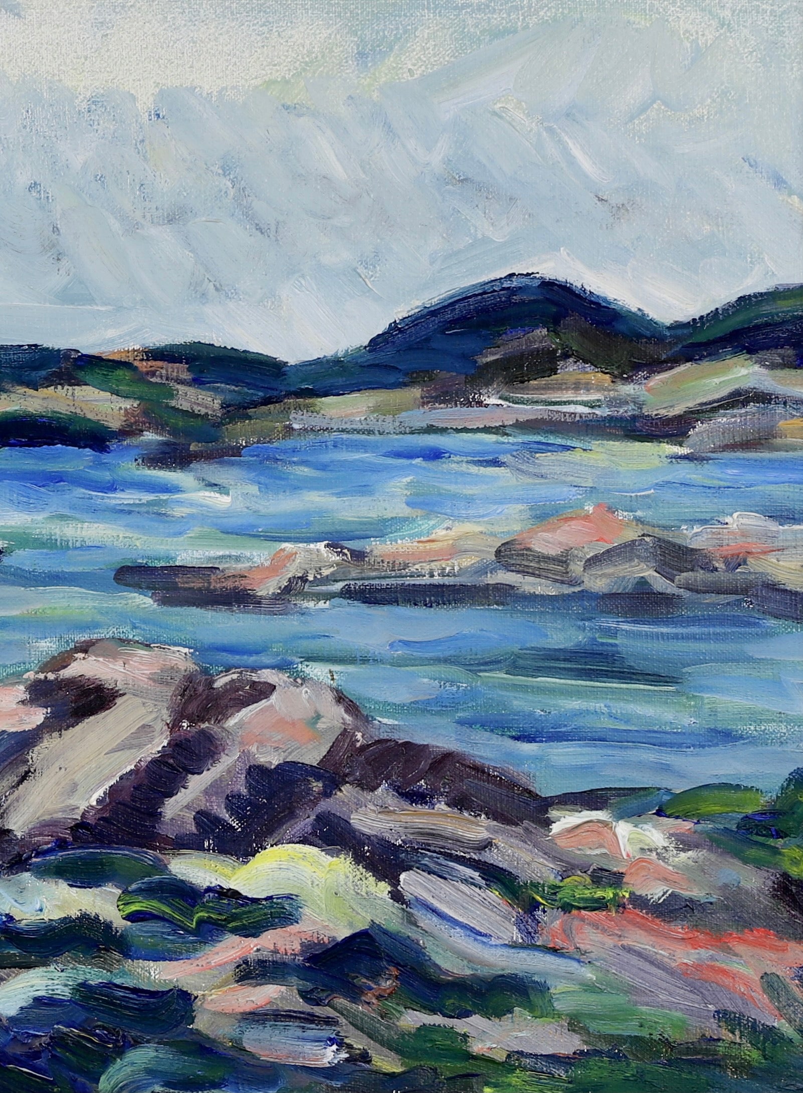 Mid Century Vintage Oil Painting By K Flyckt Sweden