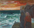 Load image into Gallery viewer, Vintage Mid Century Expressionist Oil Painting Signed Emland from Sweden