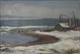 Load image into Gallery viewer, Vintage Mid Century Seascape Oil Painting From Sweden by Gideon Isaksson