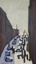 Load image into Gallery viewer, Mid Century Original Cityscape Oil Painting From Sweden