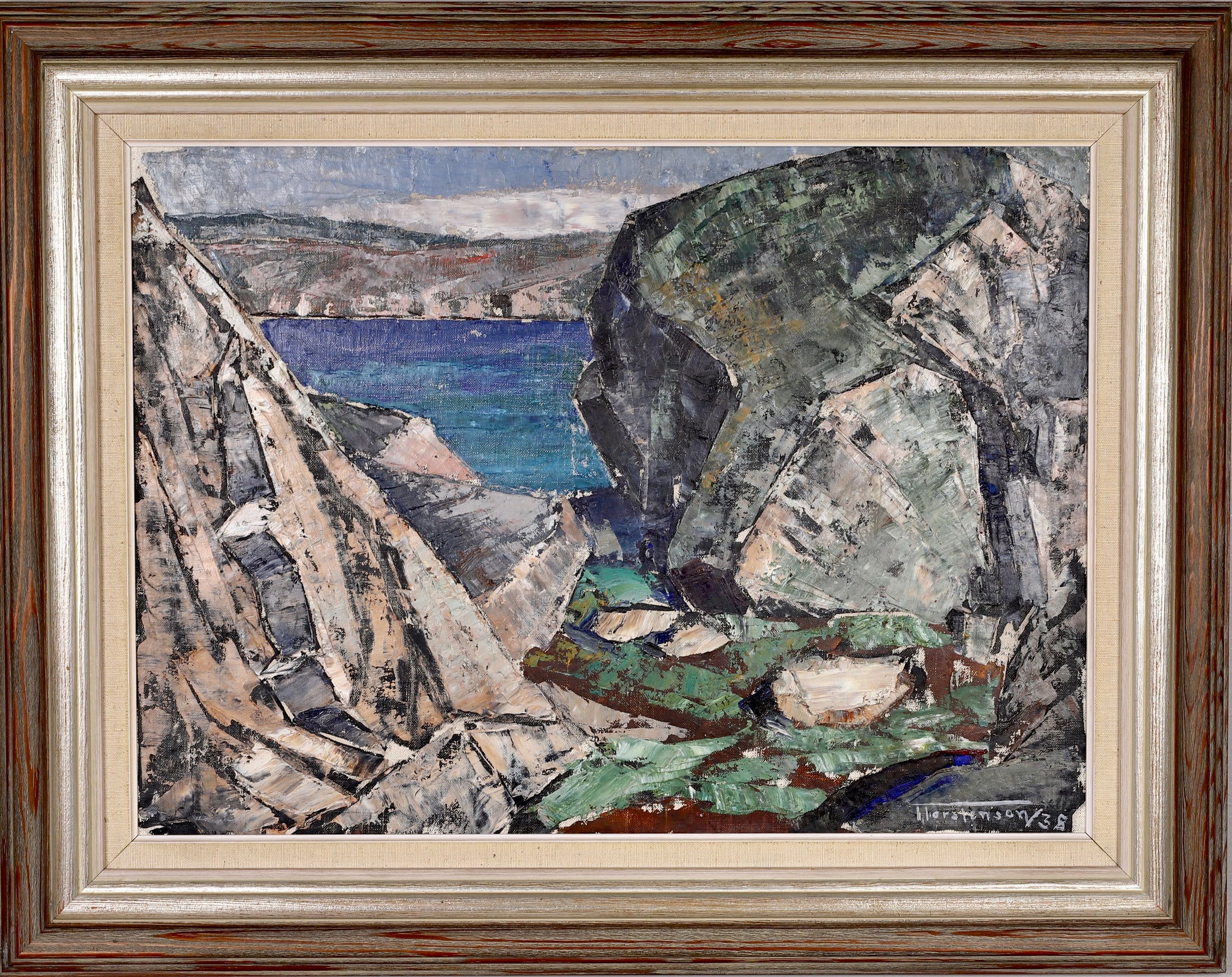 Mid Century Oil Painting By T Torstensson From Sweden