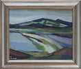 Load image into Gallery viewer, Swedish Mid Century Landscape Oil Painting by Allen Erwö 1954