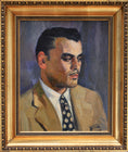 Load image into Gallery viewer, Vintage Man's Portrait From Sweden Dated 1930 Vintage Art Room