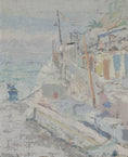 Load image into Gallery viewer, Mid Century Original Coastal Oil Painting From Sweden