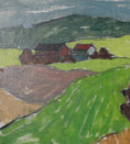 Load image into Gallery viewer, Vintage Mid Century Landscape Oil Painting By S Grandin Sweden
