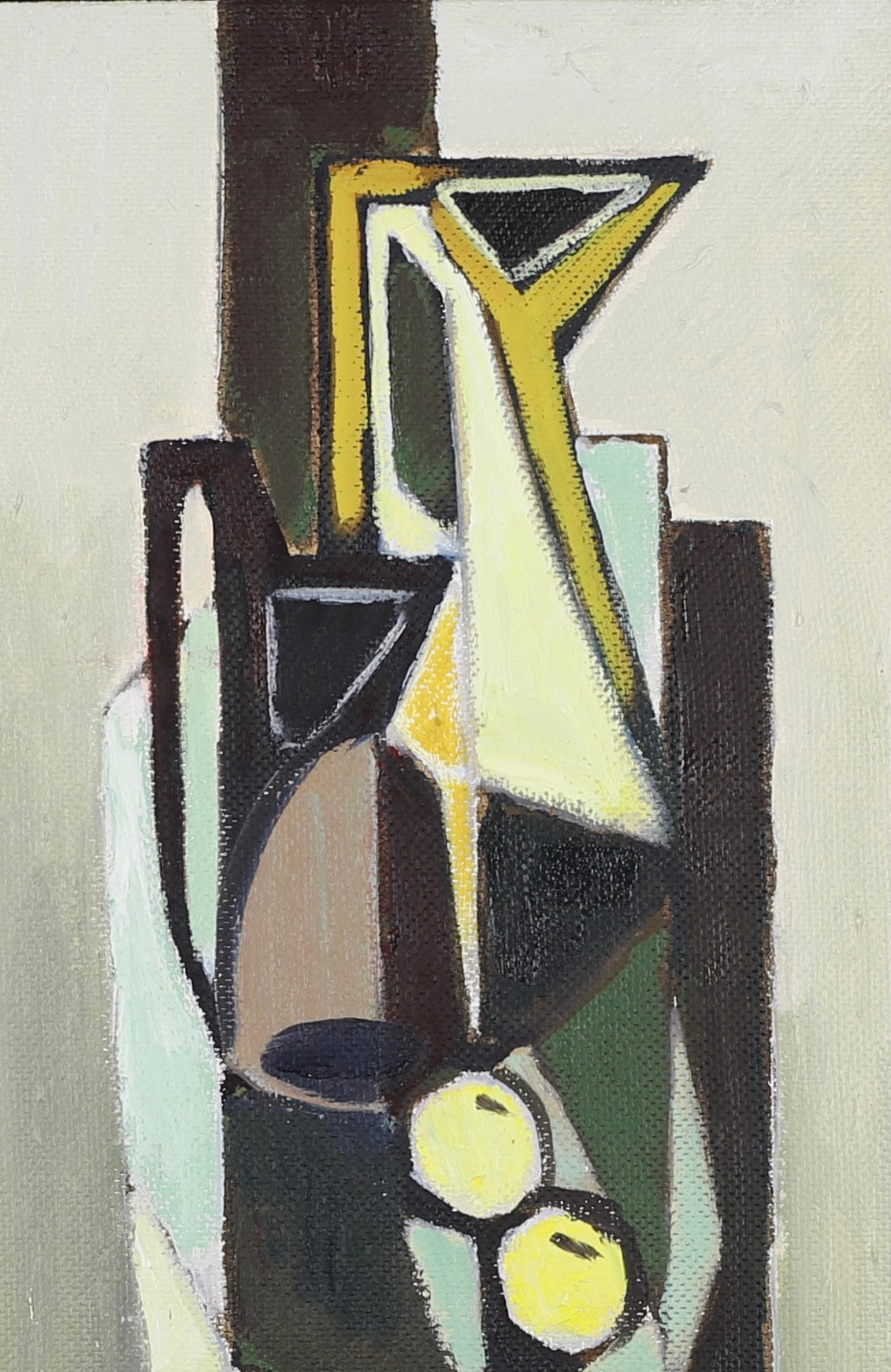 Mid Century Still Life Oil Painting By G Johnsson Sweden