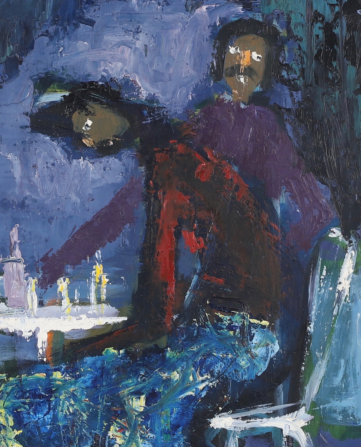 Mid Century Still Life Oil Painting By G Johnsson Sweden