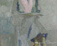 Load image into Gallery viewer, Mid Century Original Figure Oil Painting By G Persson Sweden 1960