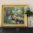 Load image into Gallery viewer, Mid Century Original Landscape Oil Painting From Sweden By Eskil Skans