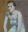 Load image into Gallery viewer, Mid Century Original Portrait Oil Painting L Reis From Sweden