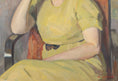 Load image into Gallery viewer, Mid Century Original Portrait Oil Painting by A Larsen 1936