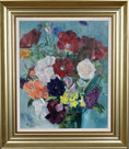 Load image into Gallery viewer, Mid Century Original Still Life Oil Painting From Sweden by H Ripa