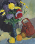 Load image into Gallery viewer, Mid Century Original Still Life Oil Painting by K Persson From Sweden