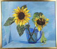 Load image into Gallery viewer, Vintage Art Room Oil Painting Of Sunflowers Sweden