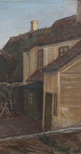 Load image into Gallery viewer, Cityscape Oil Painting by A Larsen from Sweden