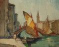 Load image into Gallery viewer, Mid Century Vintage Oil Painting By Knut Norman Sweden