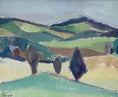 Load image into Gallery viewer, Swedish Mid Century Oil Painting by Allen Erwö 1954