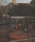 Load image into Gallery viewer, Cityscape Oil Painting by A Larsen from Sweden