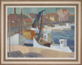 Load image into Gallery viewer, Mid Century Coastal Oil Painting from Sweden By S Holmquist