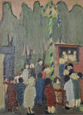 Load image into Gallery viewer, Original Oil Painting Vintage Mid Century By M Renndal Sweden