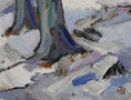 Load image into Gallery viewer, Mid Century Original Winterscape Oil Painting From Sweden