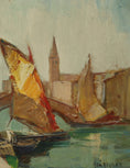 Load image into Gallery viewer, Mid Century Vintage Oil Painting By Knut Norman Sweden