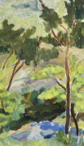 Load image into Gallery viewer, Colorful Swedish Vintage Original Landscape Oil Painting