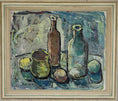 Load image into Gallery viewer, Vintage Mid Century Expressionist Oil Painting by E Emland from Sweden