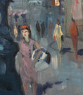 Load image into Gallery viewer, Mid Century Original Parisian Cityscape Oil Painting From Sweden
