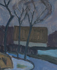 Load image into Gallery viewer, Vintage Mid Century Oil Painting By Ebbe Olsson Sweden