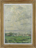 Load image into Gallery viewer, Framed Mid Century Oil Painting by Jervall From Sweden