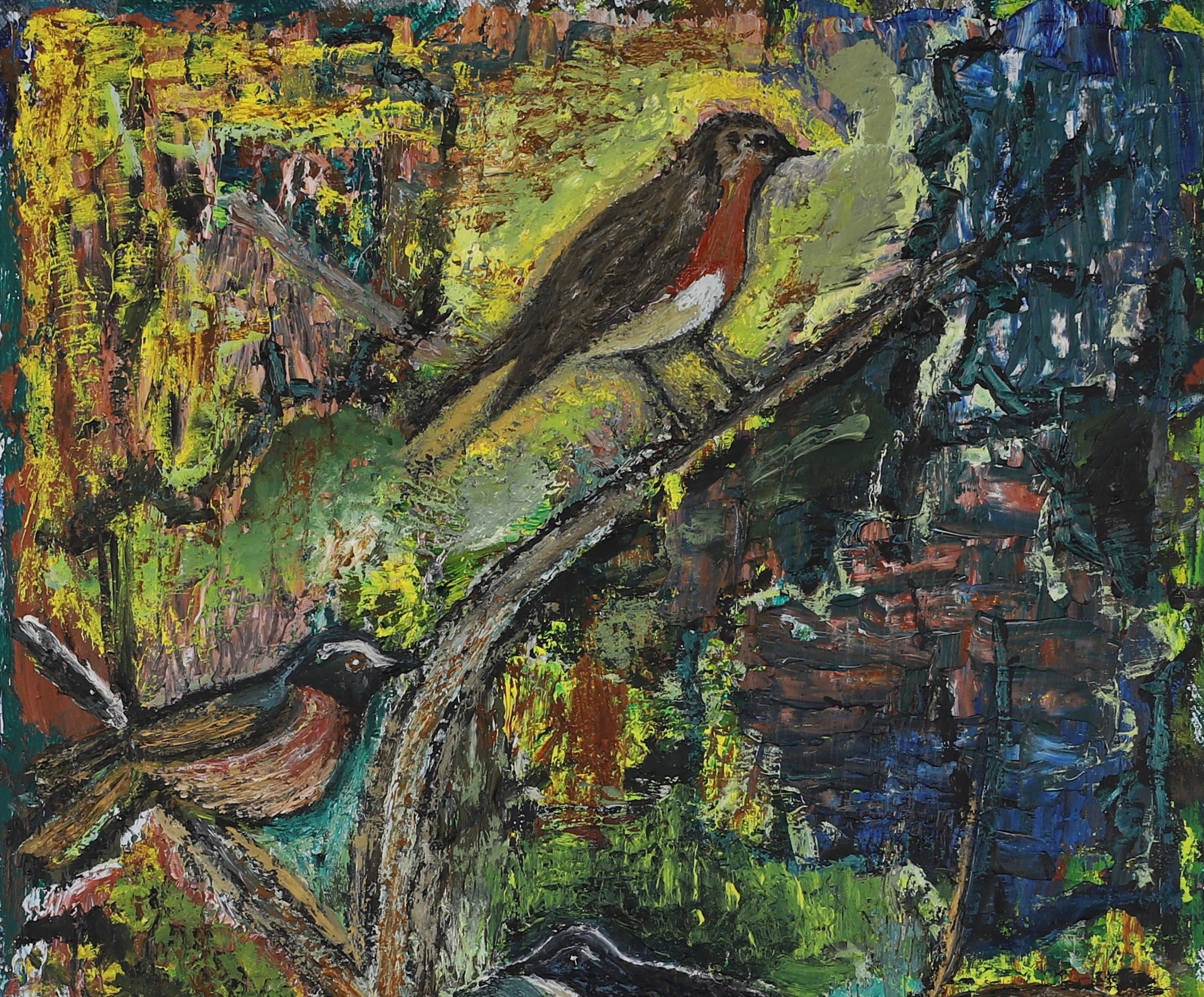 Original Mid Century Oil Painting From Sweden by G Nilsson